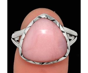 Pink Opal Ring size-9.5 EXR02090 R-1074, 14x14 mm