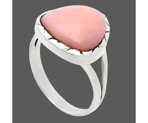 Pink Opal Ring size-9.5 EXR02090 R-1074, 14x14 mm