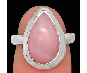 Pink Opal Ring size-7 EXR02091 R-1007, 10x15 mm