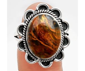 Rare Cady Mountain Agate Ring size-9.5 EXR02161 R-1221, 12x16 mm