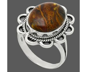 Rare Cady Mountain Agate Ring size-9.5 EXR02161 R-1221, 12x16 mm