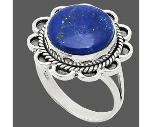 Lapis Lazuli Ring size-10 EXR02162 R-1221, 14x14 mm