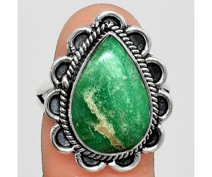 Utah Variscite Ring size-9 EXR02176 R-1221, 12x17 mm