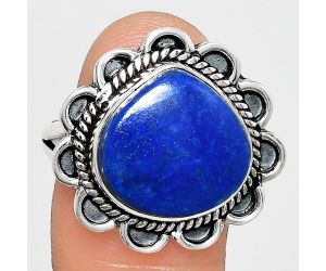 Lapis Lazuli Ring size-9.5 EXR02185 R-1221, 14x14 mm