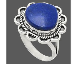 Lapis Lazuli Ring size-9.5 EXR02185 R-1221, 14x14 mm