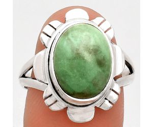 Utah Variscite Ring size-9 EXR02212 R-1342, 10x13 mm