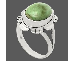 Utah Variscite Ring size-9 EXR02212 R-1342, 10x13 mm