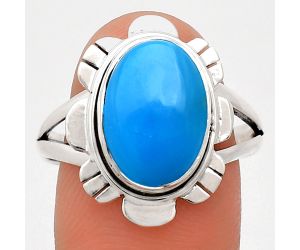 Sleeping Beauty Turquoise Ring size-9.5 EXR02215 R-1342, 9x13 mm