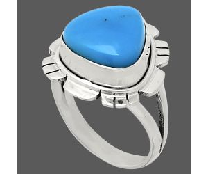 Sleeping Beauty Turquoise Ring size-7 EXR02218 R-1342, 12x12 mm