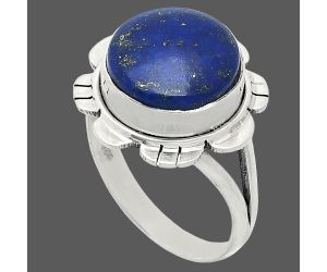 Lapis Lazuli Ring size-10 EXR02229 R-1342, 13x13 mm