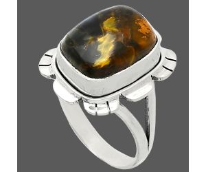 Pietersite Ring size-9 EXR02230 R-1342, 10x14 mm