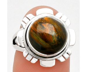 Pietersite Ring size-7 EXR02231 R-1342, 12x12 mm