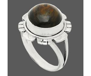 Pietersite Ring size-7 EXR02231 R-1342, 12x12 mm