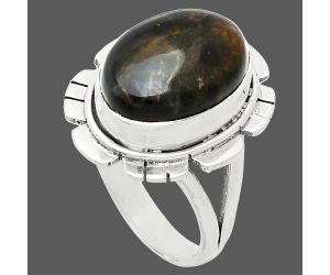 Pietersite Ring size-8 EXR02236 R-1342, 10x14 mm