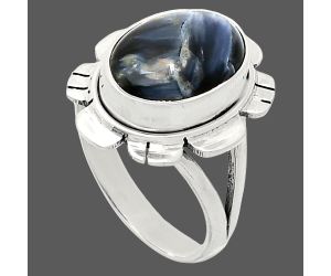 Pietersite Ring size-8.5 EXR02237 R-1342, 10x13 mm