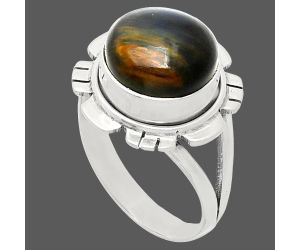 Pietersite Ring size-8 EXR02238 R-1342, 11x11 mm