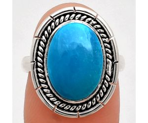 Sleeping Beauty Turquoise Ring size-7 EXR02260 R-1728, 10x14 mm