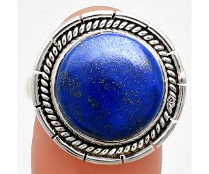 Lapis Lazuli Ring size-9 EXR02262 R-1728, 14x14 mm