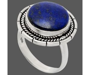 Lapis Lazuli Ring size-9 EXR02262 R-1728, 14x14 mm