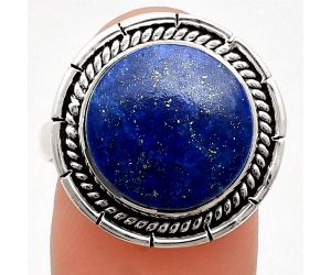 Lapis Lazuli Ring size-9 EXR02263 R-1728, 14x14 mm