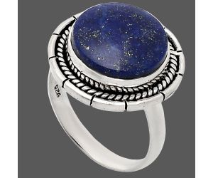 Lapis Lazuli Ring size-9 EXR02263 R-1728, 14x14 mm