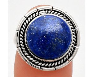 Lapis Lazuli Ring size-7 EXR02265 R-1728, 13x13 mm