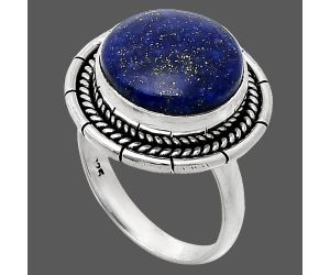 Lapis Lazuli Ring size-7 EXR02265 R-1728, 13x13 mm