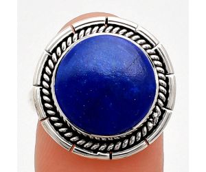 Lapis Lazuli Ring size-8 EXR02266 R-1728, 13x13 mm