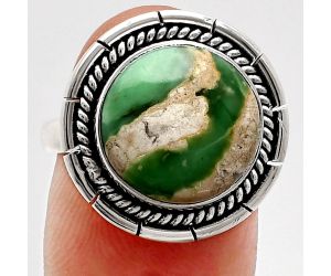 Utah Variscite Ring size-7 EXR02289 R-1728, 13x13 mm