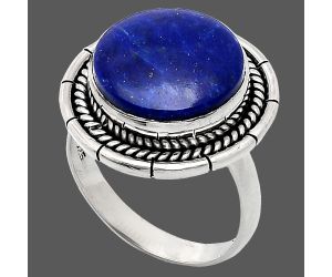 Lapis Lazuli Ring size-7 EXR02308 R-1728, 13x13 mm