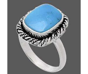 Sleeping Beauty Turquoise Ring size-9 EXR02319 R-1013, 10x13 mm