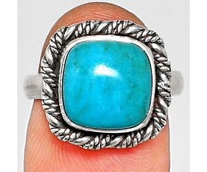 Sleeping Beauty Turquoise Ring size-7 EXR02322 R-1013, 10x10 mm