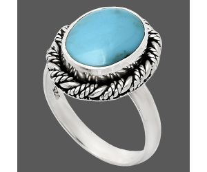 Sleeping Beauty Turquoise Ring size-7 EXR02323 R-1013, 10x12 mm