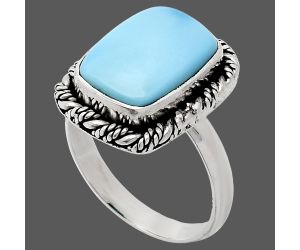 Sleeping Beauty Turquoise Ring size-9 EXR02329 R-1013, 10x14 mm