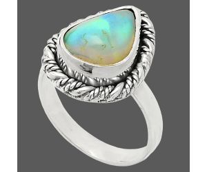 Ethiopian Opal Ring size-6 EXR02346 R-1013, 9x13 mm