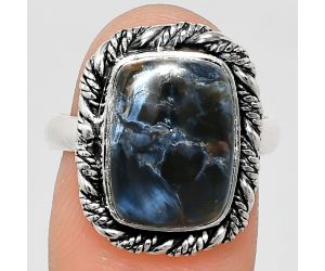 Pietersite Ring size-8 EXR02357 R-1013, 10x14 mm