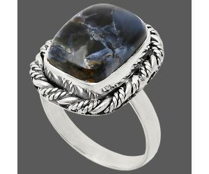 Pietersite Ring size-8 EXR02357 R-1013, 10x14 mm