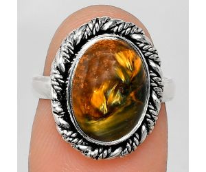 Pietersite Ring size-6 EXR02359 R-1013, 9x13 mm