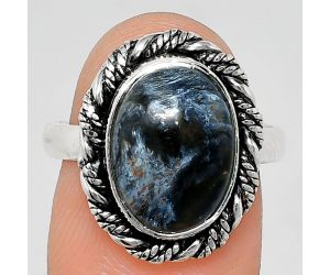 Pietersite Ring size-8 EXR02361 R-1013, 10x14 mm