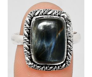 Pietersite Ring size-9 EXR02362 R-1013, 9x13 mm