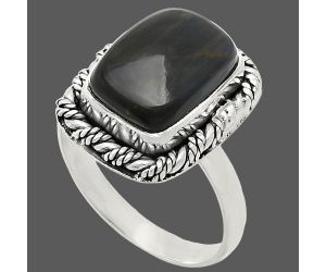 Pietersite Ring size-9 EXR02362 R-1013, 9x13 mm