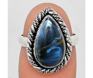 Pietersite Ring size-6 EXR02370 R-1013, 9x15 mm