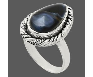 Pietersite Ring size-6 EXR02370 R-1013, 9x15 mm