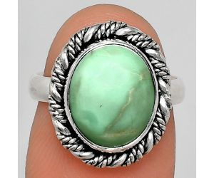 Utah Variscite Ring size-6 EXR02371 R-1013, 10x12 mm