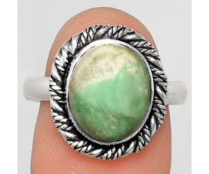 Utah Variscite Ring size-9 EXR02374 R-1013, 10x12 mm