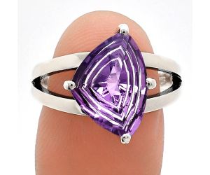 Amethyst Ring size-7 EXR02454 R-1019, 10x14 mm