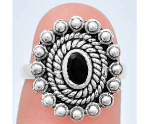 Black Onyx Ring size-6 EXR02489 R-1124, 6x4 mm