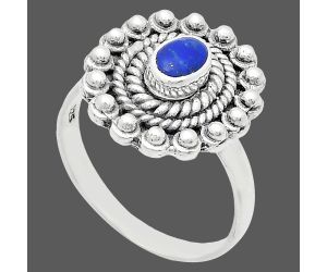 Lapis Lazuli Ring size-8 EXR02588 R-1124, 6x4 mm