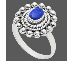 Lapis Lazuli Ring size-8 EXR02589 R-1124, 6x4 mm