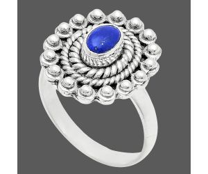 Lapis Lazuli Ring size-7 EXR02595 R-1124, 6x4 mm